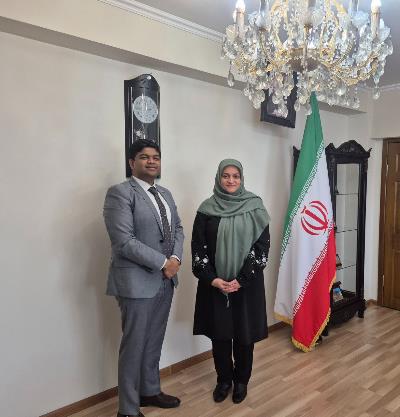 ملاقات رییس دفتر نمایندگی سفارت هند در آلماتی با سرکنسول جمهوری اسلامی ایران