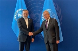 I.R. Iran, Ministry of Foreign Affairs- Iran FM meets UN chief warns of threats to peace from ongoing aggression